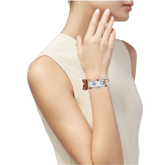 Louis Vuitton × Murakami Leather Monogram ID Bracelet - Picture 12 of 12